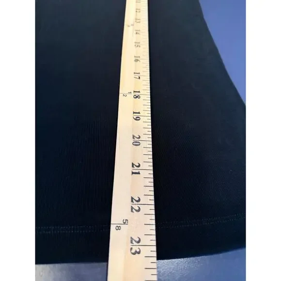 Chicos Travelers Tank Size 2 Black Stretch Travel Top - Picture 5 of 6